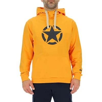 Afbeelding van Jeep O102717 Y266 J Hoodie Star Print Groot J23S Heren Nacho Yellow/Night B XL