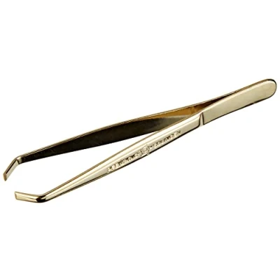 Afbeelding van Pfeilring Pincet verguld, gebogen, 9 cm, per stuk verpakt