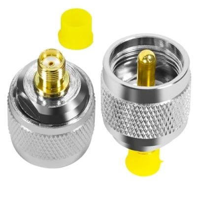 Afbeelding van Fohevers 2 Stks UHF Mannelijke naar SMA Vrouwelijke Antenne Adapter SO239 PL259 Connector RF Coaxiale voor TV Draadloze LAN Apparaten Wi Fi Radio&#039;s Externe