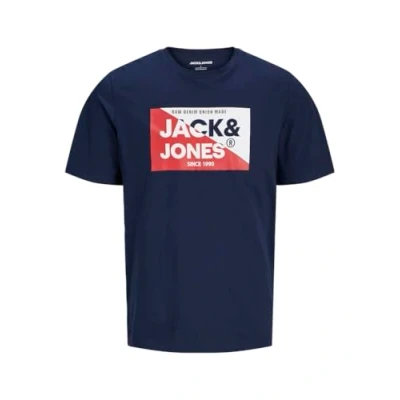 Afbeelding van JACK&amp;JONES JUNIOR Jjnolan Tee Ss Crew Neck Mni T shirt voor jongens, Wit/Print: groot, 122