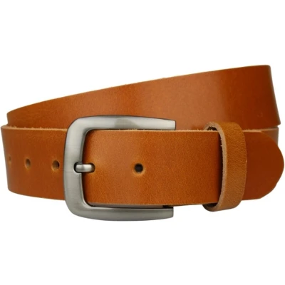 Afbeelding van Fana Belts Leren Riem Cognac Brede 4 cm Jeansriem Broekriem Riemmaat 80