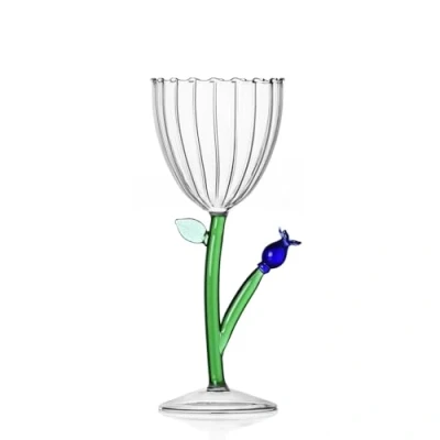 Afbeelding van Botanica optische kelk met blauwe bloem