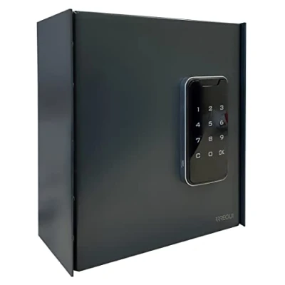 Afbeelding van ARREGUI KEYPRO PLPRO14 sleutelkast met elektronisch slot en 14 haken voor sleutels, sleutelkluis cijfercode, eenvoudige montage, cijferslot, 22 x 20 10 cm, antraciet