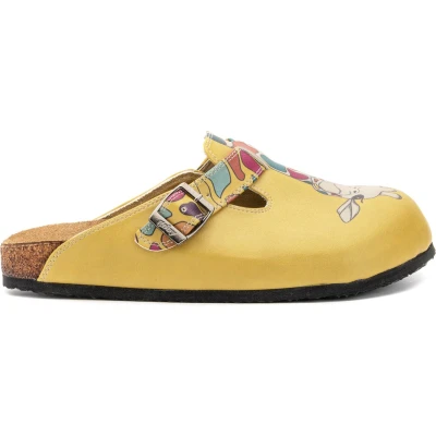 Afbeelding van GOBY Giraffe Clogs Slippers Slipper Klompen Hoge kwaliteit Handmade Dierenprint Maat 35