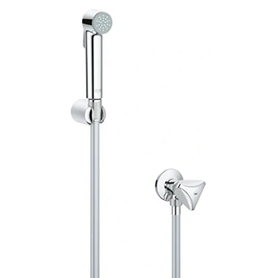 Afbeelding van GROHE Tempesta F Trigger Spray 30 wandhouderset (met afsluitventiel, 1 straalsoort, antikalksysteem), chroom, 26357000