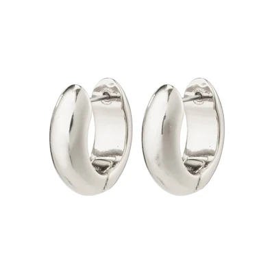 Afbeelding van Pilgrim MINE Recycled HOOP Oorbellen, Dames, Maat: One Size, Silver plated