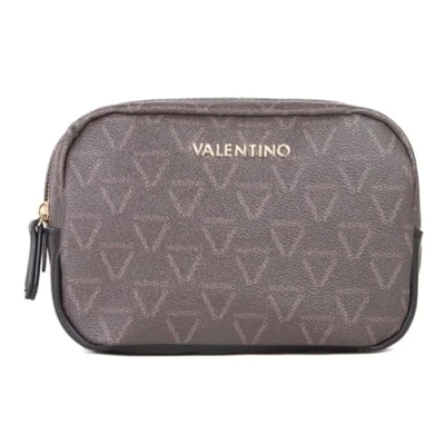 Afbeelding van VALENTINO Toilettas Lady Re Soft Cosmetic Case Moro / Nero Antraciet