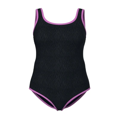 Afbeelding van Ulla Popken Badpak, Dames, Maat: 42/44, Black