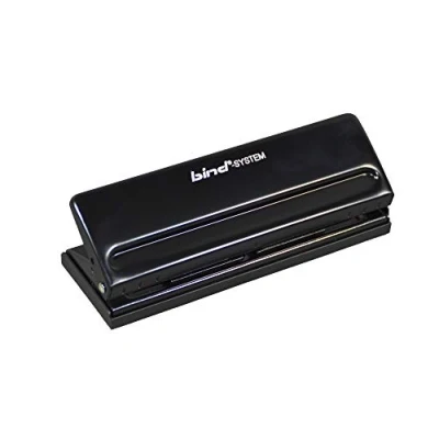 Afbeelding van BIND T 6001 Systeemperforator Voor Din A5, A6 En A7, Van Metaal,1 stuk, Zwart