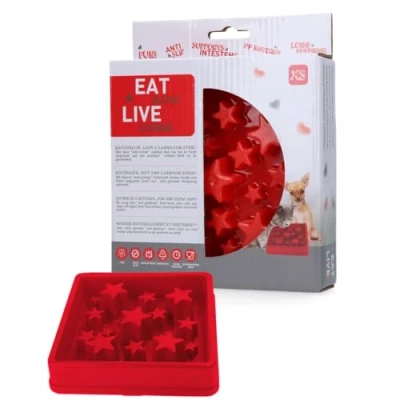 Afbeelding van Eat Slow Live Longer Star Red S