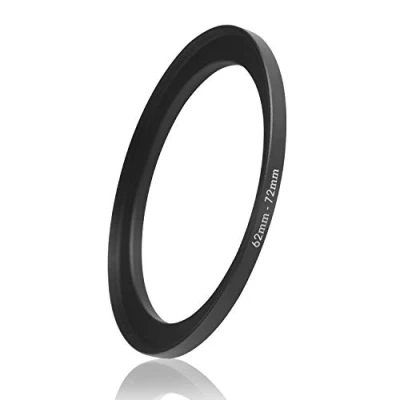 Afbeelding van Ares Foto® Step Up Lens Adapterring voor Filters, gemaakt van CNC gefreesd metaal met mat zwart gegalvaniseerde afwerking (62mm 72mm)