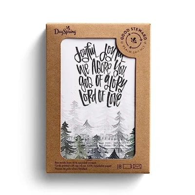 Afbeelding van KatyGirl Joyful 18 Good Steward Kerst Boxed Kaarten &amp; Enveloppen, NLT