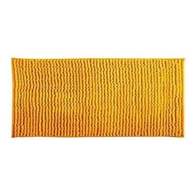 Afbeelding van MSV Badkamerkleed/badmat tapijtje voor op de vloer saffraan geel 40 x 60 cm Microvezel Badmatjes