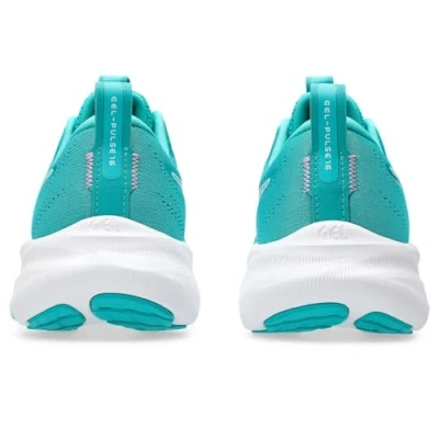 Afbeelding van Asics Gelpulse 16 Hardloopschoenen voor op de weg, Dames, Maat: 39.5, Wave teal/soothing sea Textiel/ synthetisch