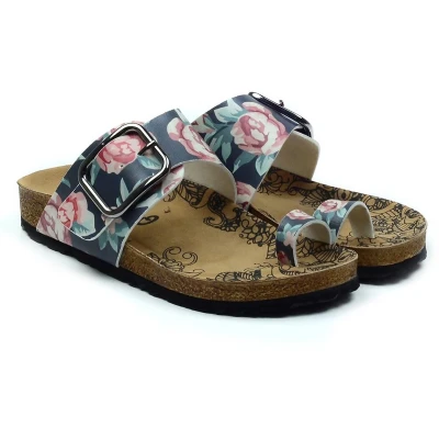 Afbeelding van Goby Rose Garden Dames Sandalen Vegan Handmade Maat 38