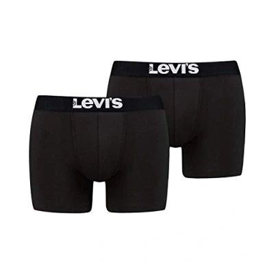 Afbeelding van Levi&#039;s heren boxershorts Solid Basic Boxers,jet black,M