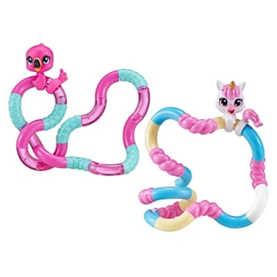 Afbeelding van Tangle Jr. Pets (2 Pack) UBA The Unicorn en Linky Flamingo Fidget Toys Toy Gift Fidgets voor School