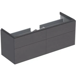 Afbeelding van Geberit Xeno2 wastafelonderbouwkast met 4 laden, scultura grijs 1374 x