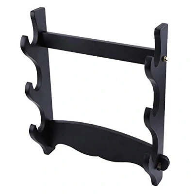 Afbeelding van 1 st Drie tier Samurai Zwaard Display Stand Katana Houder Hanger Beugel Onderdelen Muur gemonteerd