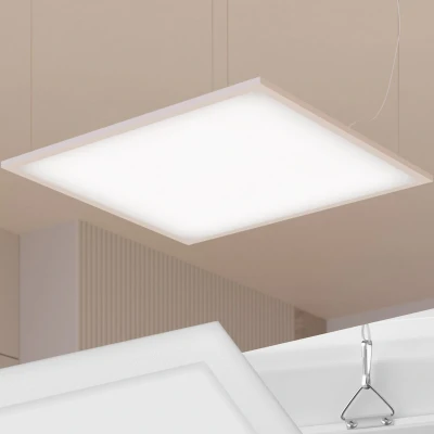 Afbeelding van tectake® LED Paneel Lucerna Systeemplafond Ultradun, Warmwit 3000K, Energiebesparend, 62 x cm