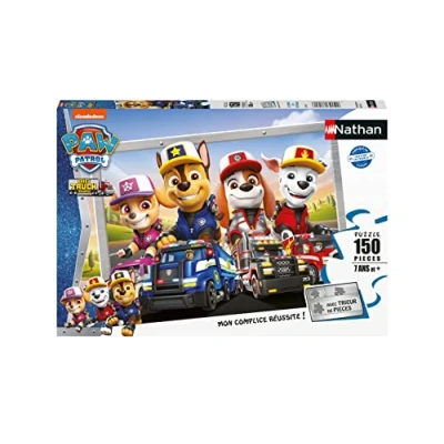 Afbeelding van Nathan Kinderpuzzel 150 stukjes Paw Patrol trucks Voor kinderen vanaf 7 jaar Hoogwaardige puzzel Dik en duurzaam karton Actie &amp; avontuur 86160