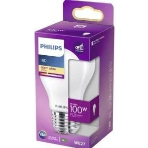 Afbeelding van Philips LED lamp Warmwit licht E27 100 W Mat Energiezuinige verlichting