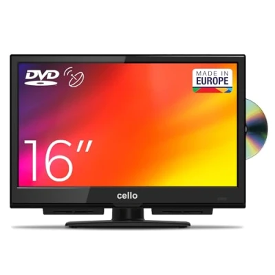 Afbeelding van CELLO C1624F 16&quot; Full HD LED TV Geïntegreerde DVD speler Drievoudige tuner DVB T/T2 C S2 HDMI USB 230V &quot;Pitch Perfect Sound&quot; voor een unieke geluidservaring