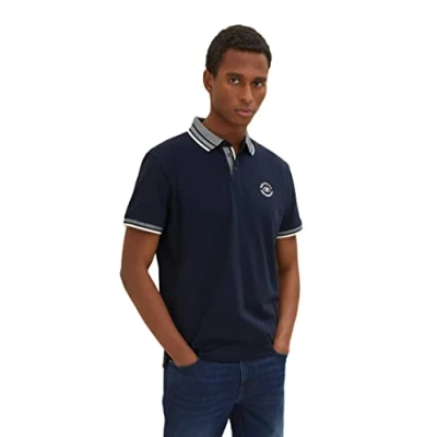 Afbeelding van TOM TAILOR Poloshirt heren 1035575,10668 sky captain blue,XL