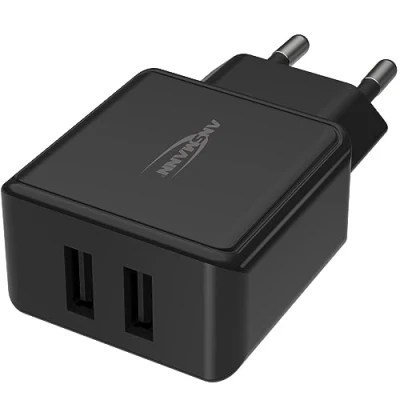 Afbeelding van Ansmann HomeCharger HC212 USB oplader 12 W Thuis Uitgangsstroom (max.) 2400 mA Aantal uitgangen: 2 x 2.0 bus A