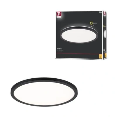 Afbeelding van Paulmann 70998 LED paneel Atria Shine 293mm rond incl. 1x16 W warmwit zwart lichtpaneel kunststof verlichtingssysteem 3000 K