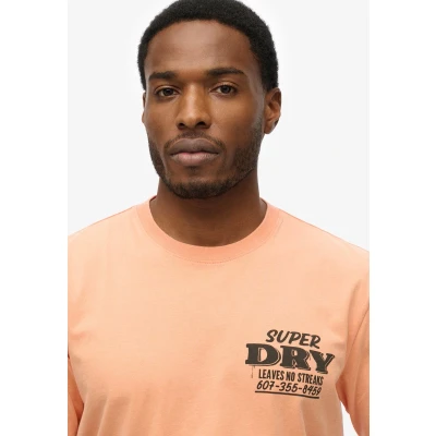 Afbeelding van Superdry Trade Tools Tshirt print, Heren, Maat: XL, Copper tan orange