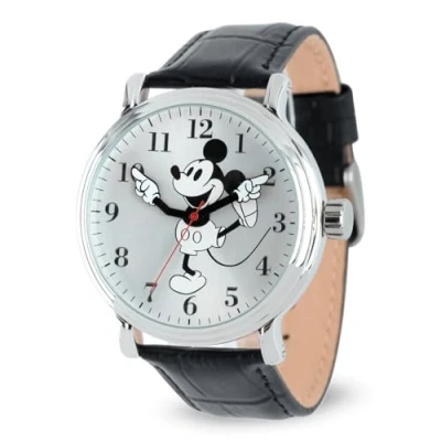 Afbeelding van Disney Men&#039;s W001862 Mickey Mouse Analog Display Quartz Black Watch