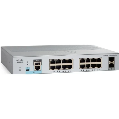 Afbeelding van Cisco Catalyst 2960L 16TS LL Managed L2 Gigabit Ethernet (10/100/1000) 1U Grijs