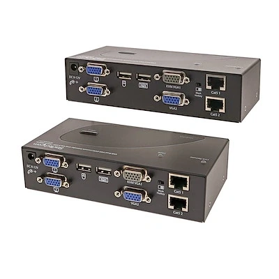 Afbeelding van StarTech.com USB 2x VGA via Cat5 KVM Console Verlenger 200m
