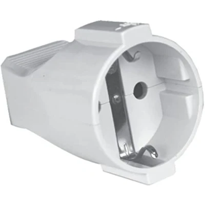 Afbeelding van Silver Electronics Schuko bus met bescherming (16 A) wit