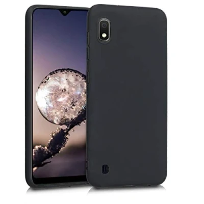 Afbeelding van kwmobile telefoonhoesje geschikt voor Samsung Galaxy A10 Hoesje smartphone Back cover in mat zwart
