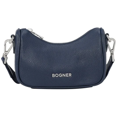 Afbeelding van Bogner Leren Schoudertas Avondtas Pontresina Lora Shoulderbag Dark Blue Donkerblauw