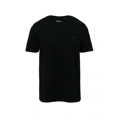 Afbeelding van s.Oliver Tshirt basic, Heren, Maat: Large, Schwarz