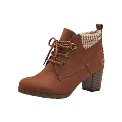 Afbeelding van MARCO TOZZI Dames Lace Boot Heel 2 25180 41 Enkellaarzen, moer kam, 38 EU