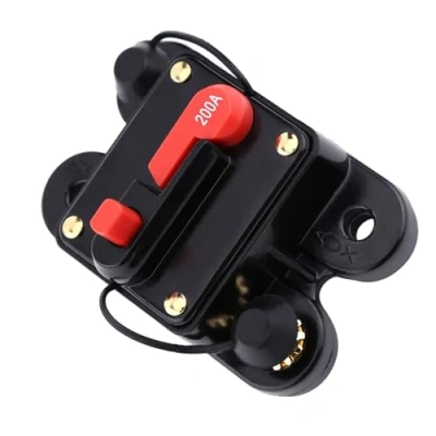 Afbeelding van FTVOGUE Automatische schakelcircuitschakelaar, terugstelbeveiliging DC12 V 24 80 300 A voor stereogeluidszekeringhouder auto marine boten (200 A)