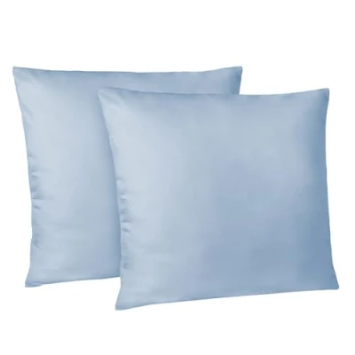 Afbeelding van Dreamzie Kussensloop 80 x cm, Set van 2 Kussenslopen, Blauw met Ritssluiting, Microvezel, Zacht,
