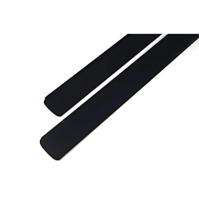 Afbeelding van Eindlijst, hoeklijst, werkblad, keuken, zwart, 38 mm aluminium (links + rechts mm, zonder schroefgaten)