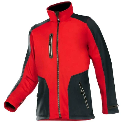 Afbeelding van SIOEN 624Z Torreon bonded softshell jas met uitritsbare mouwen (rood/zwart) 624ZA2TU2203XS