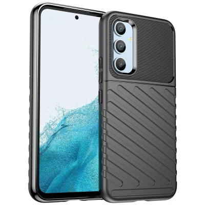 Afbeelding van Samsung Galaxy A54 (5G) Hoesje Siliconen en TPU (zacht) iMoshion Softcase/Backcover Zwart Telefoonhoesje Shockproof/Valbescherming
