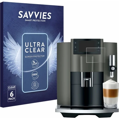 Afbeelding van Savvies (6 Stuks) Schermbeschermer voor Jura E8 (EC) Screen Protector Ultra Transparant