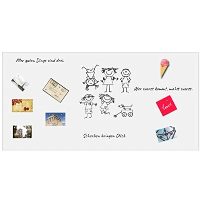 Afbeelding van Whiteboardfolie, magnetisch en zelfklevend, per meter, op rol, beschrijfbaar, magneetbord, magneetwand, frameloos whiteboard, voor portret landschapsformaat (1A patroonfolie)