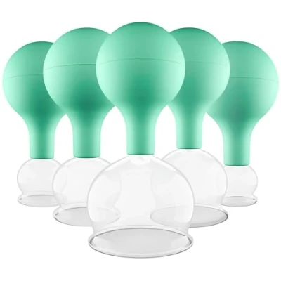 Afbeelding van Pulox cuppotten set diverse maten en kleuren (set van 5, groen)