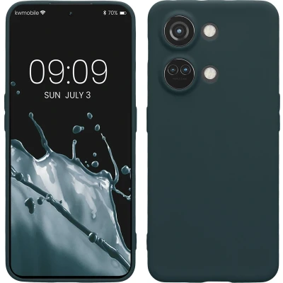 Afbeelding van kwmobile telefoonhoesje geschikt voor OnePlus Nord 3 5G Hoesje smartphone Precisie camera uitsnede In leisteen