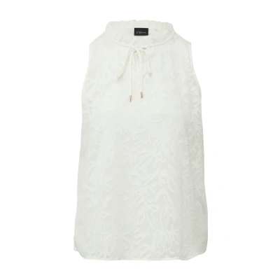 Afbeelding van s.Oliver Black Label RÜSCHENKRAGEN Blouse, Dames, Maat: 36, Ecru