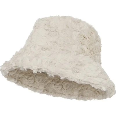 Afbeelding van Bucket hat Fluffy Yehwang Gebroken wit Vissershoedje Teddy